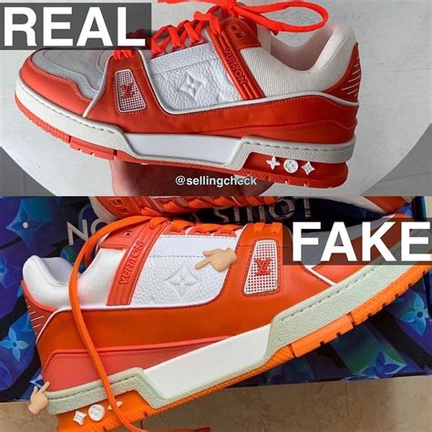 louis vuitton sneakers real vs fake|Louis Vuitton scam.